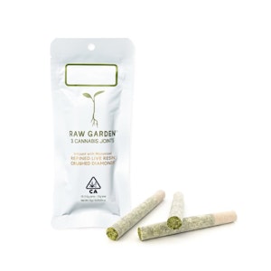 Raw Garden - Rose Sorbet Diamond Infused 3-Pack Joints 1.5g