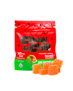 Chew & Chill - Chew & Chill Sour Watermelon Gummies 100mg 