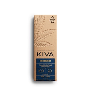 Kiva - Dark Chocolate CBD 5:1 100mg