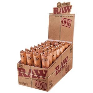 RAW - Raw 1 1/4" Natural Cones