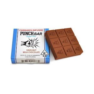 Punch Edibles - Hazelnut Milk Chocolate Sugar Free 90mg