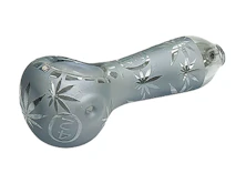 4" SirEEL Iridized Etched Leaf Spoon