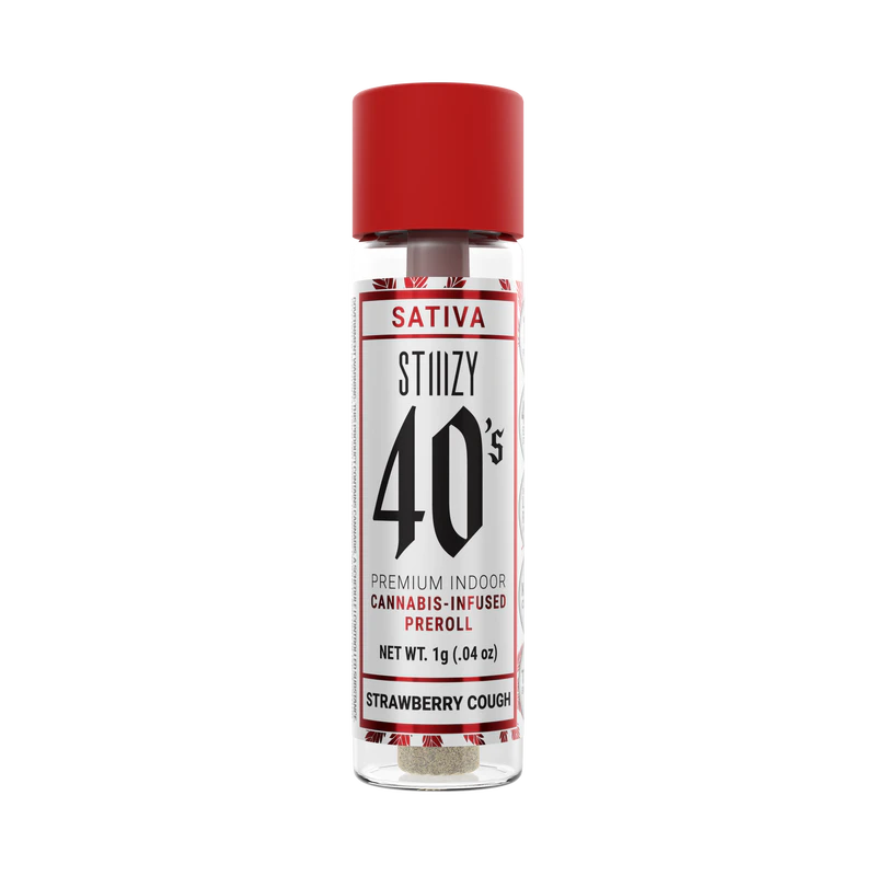 STIIIZY - STIIIZY | 40'S Single | Infused Pre-Roll | Strawberry Cough | 1g Main Image