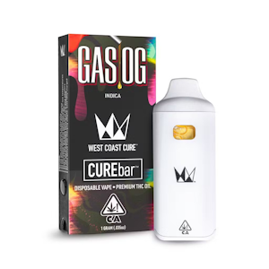 WEST COAST CURE - Gas OG (I) 87.5% THC | 1g CUREbar Disposable