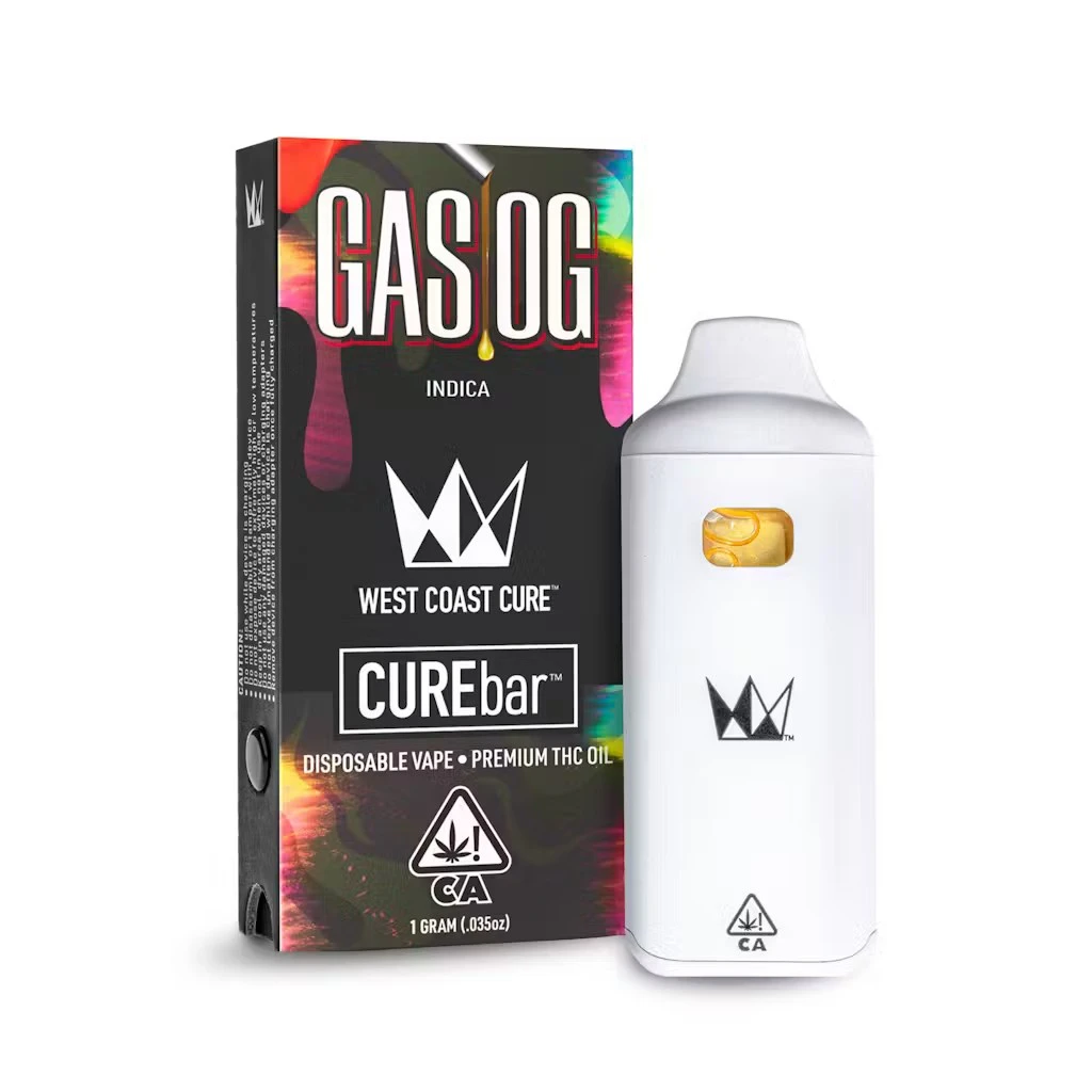 West Coast Cure - Gas OG (I) 87.5% THC | 1g CUREbar Disposable Main Image