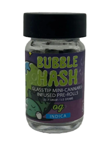 AMNESIA - Amnesia- Glass Tip-Mini-Bubble Hash-Infused Pre Roll-OG -Indica-3.5g-41.7% THC