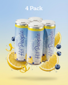Hi! People Seltzer 4pk - Blueberry Lemon