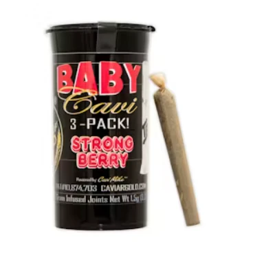 Caviar Gold - Baby Cavi - 5pk Infused Prerolls - Strong Berry Main Image