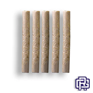 WHITE LABEL EXTRACTS - Strawberry Banana "Jacked Up J's" Flavored Pre-Rolls | 1g 5pk (Distillate-Infused)