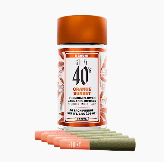 STIIIZY - Stiiizy - 5pk Infused Pre Roll Pack - Orange Sunset Main Image