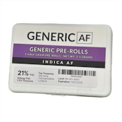 GENERIC AF | Indica Preroll 5 pk 2.5G