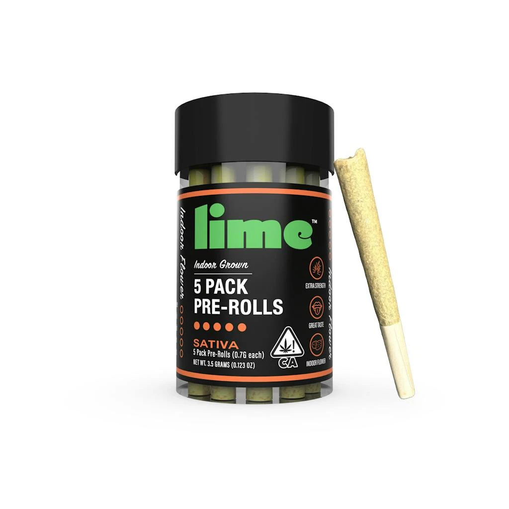 Lime - Lime Sativa Pre-Rolls 5-Pack 3.5g Main Image