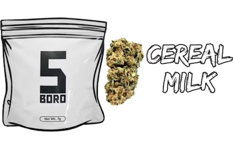 5 Boro Cannabis - Cereal Milk -Hybrid-  31.21% THC | Dime Bag .7G Flower | 5 Boro      -ff5 back