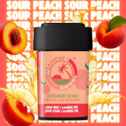 Peach Sour 5 MG THC 5 MG CBG 20 Count By Easy Day