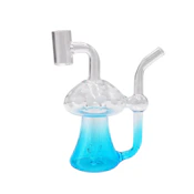 5" Mini Mushroom Dab Rig Water Pipe Bubble | Various Colors