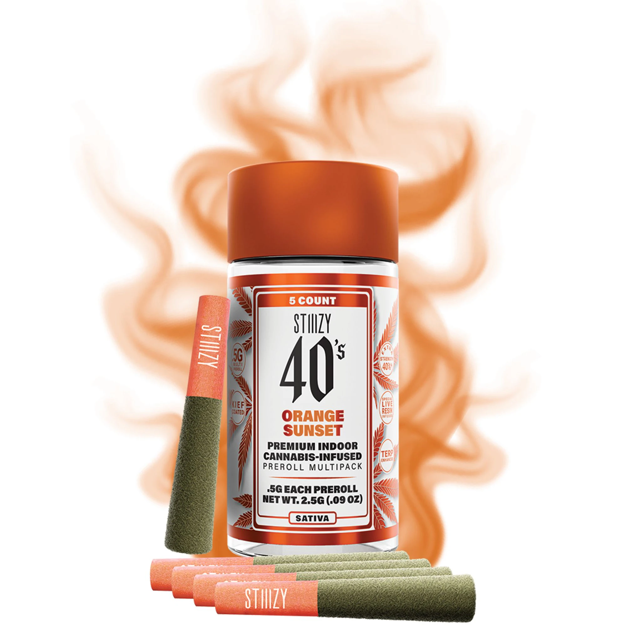 STIIIZY - 2.5g Orange Sunset 5 Pack / Pre-Roll / Stiiizy 40's Main Image