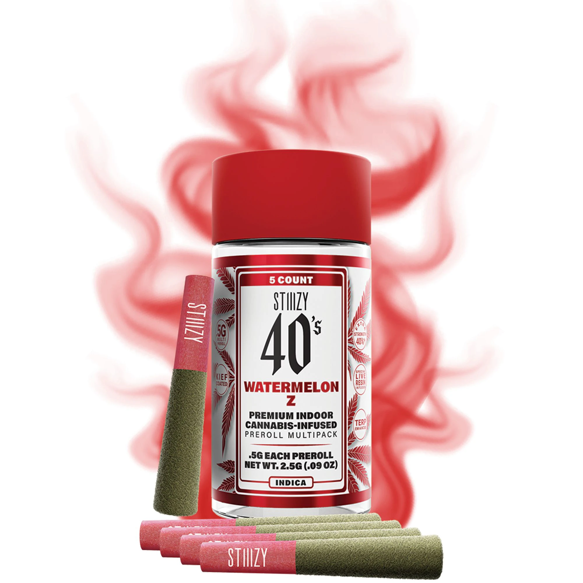 STIIIZY - 2.5g Watermelon Z 5 Pack / Pre-Roll / Stiiizy 40's Main Image