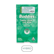 Buddies - Live Resin - Glitter Bomb H - Vape Cart - 1.0g