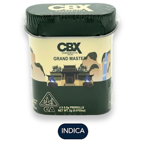 CANNABIOTIX - CBX - Grand Master - Preroll Pack - 4pk - 2.0g
