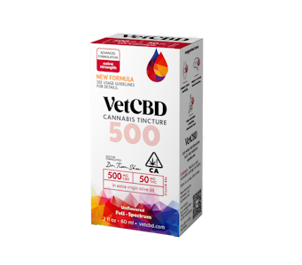 VETCBD - VET CBD - 10:1 Tincture (Extra Strength) - 2oz - 500mg CBD/50mg THC