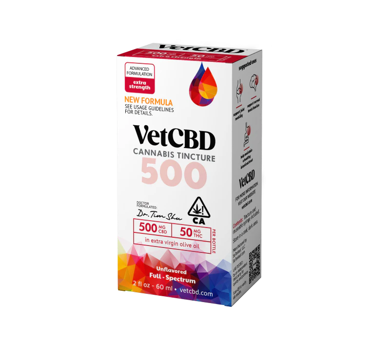 VETCBD - VET CBD - 10:1 Tincture (Extra Strength) - 2oz - 500mg CBD/50mg THC Main Image
