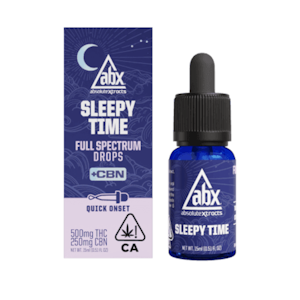 Absolute Extracts - 500mg THC + 250mg CBN Sleepy Time Solventless Tincture - ABX