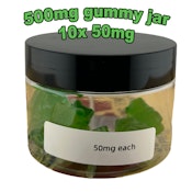 500mg gummy bear jar
