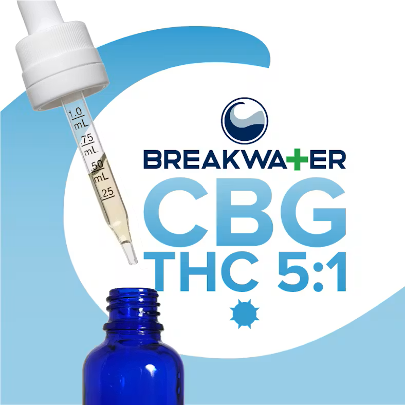 [REC] Breakwater MCT Tincture | 5:1 CBG:THC | 100mg