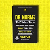 [Dr. Norm's] THC Max Tablet 2 Pack - 100mg - Sativa (S)