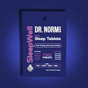 [Dr. Norm's] Nano Tablet 2 Pack - 1:1 - 20mg - Sleep Well (THC:CBN))