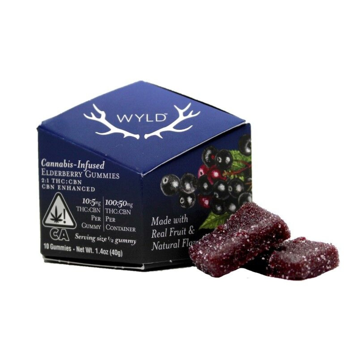 Wyld Elderberry 21 THCCBN Gummies 100mg50mg Downto...