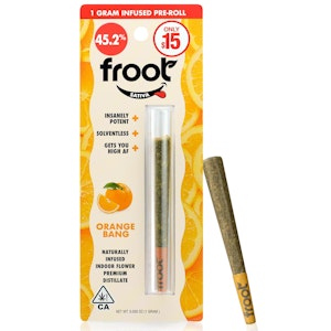 Froot - Froot Infused Preroll 1g Orange Tangie $15
