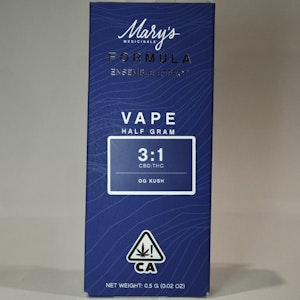 Marys Medicinal - Marys Medicinal Formula 3:1 CBD:THC Cart .5g