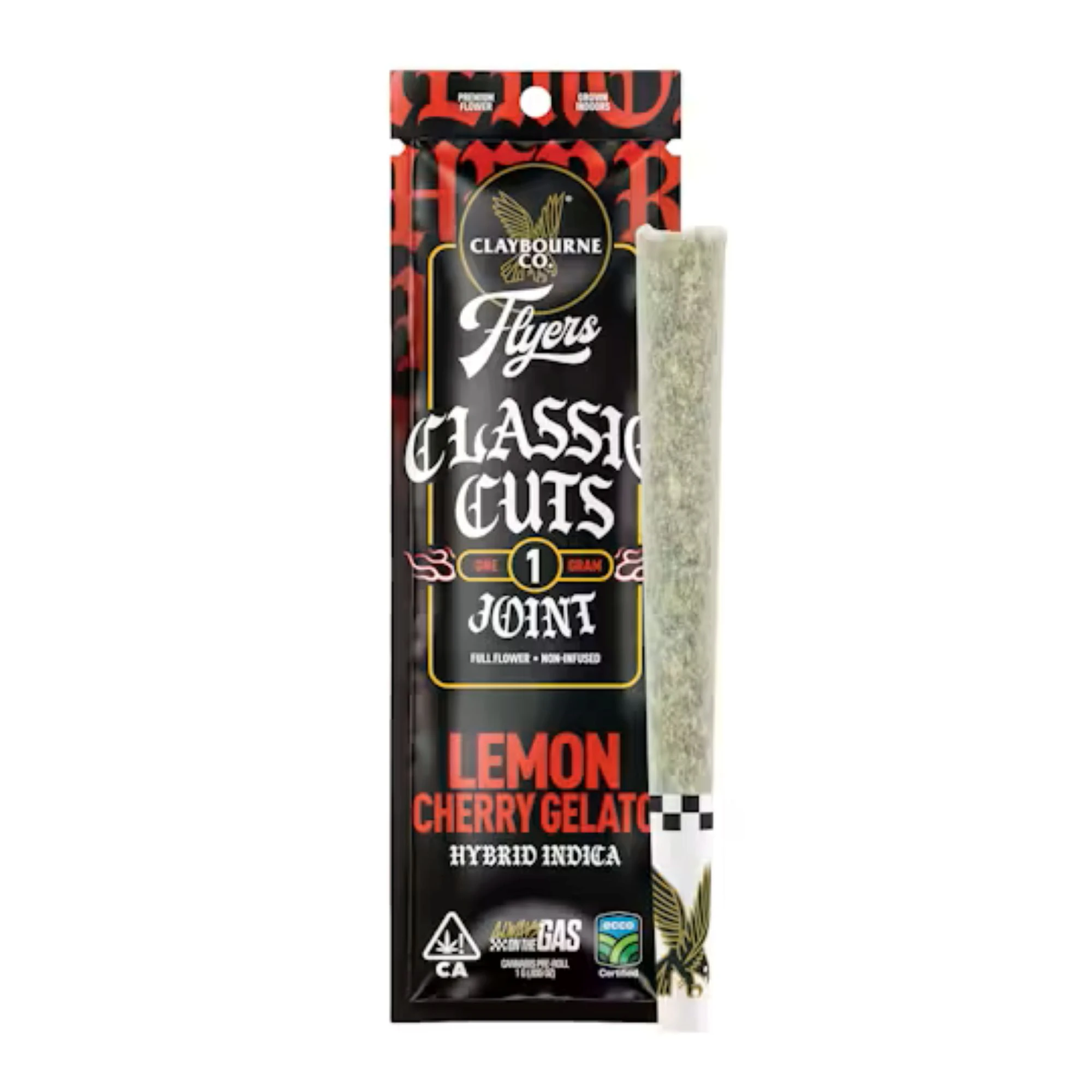 Claybourne Co. - Claybourne Classic Cut 1g Preroll Lemon Cherry Gelato Main Image