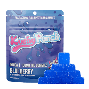 Kushy Punch - Blueberry Gummies 200MG (10x20MG)  