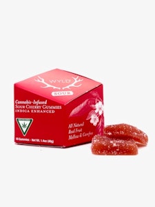 Sour Cherry Gummies - Wyld - (Indica) - 100mg