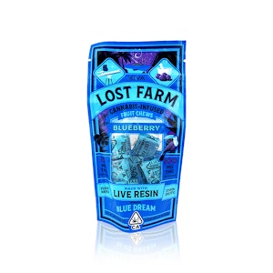 LOST FARM - LOST FARM - Edible - Blueberry - Blue Dream - Live Resin Fruit Chews - 100MG