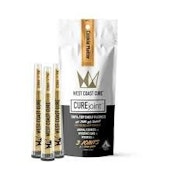 [West Coast Cure] CUREjoint 3Pk Prerolls - 3g - Cookie Platter (H)