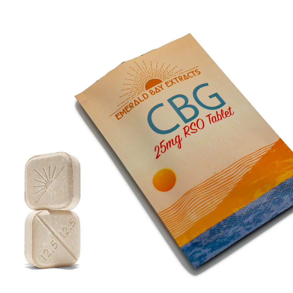 *LIMIT 1* 50mg CBG The White Tablets (25mg - 2 pack) - Emerald Bay Extracts picture