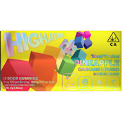 Highatus - Hybrid - Pineapple - Sour Gummies - (100mg)