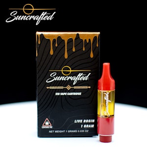 Suncrafted - Strawberry Candy #4 Live Rosin Cart - 1g - HHG