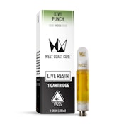 West Coast Cure | Kiwi Punch Live Resin Indica | 1g Cartridge