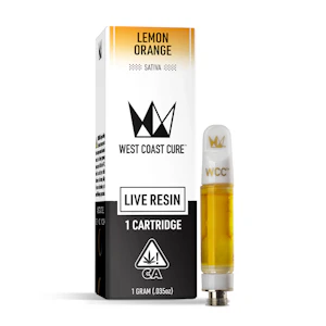 WEST COAST CURE - WCC | Vape Cartridge | Live Resin | Lemon Orange | 1g