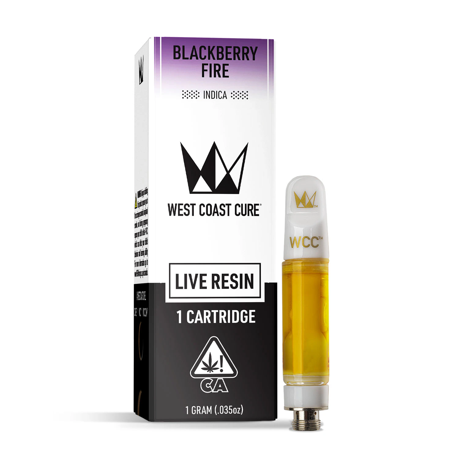 West Coast Cure - West Coast Cure - 510 Cartridge - Live Resin - Indica - Blackberry Fire - (1g) Main Image