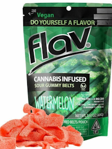 FLAV: Sour Watermelon Gummy Belts 100mg