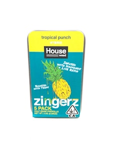 HOUSE WEED - HOUSE WEED ZINGERS: TROPICAL PUNCH INFUSED PREROLLS 5PK