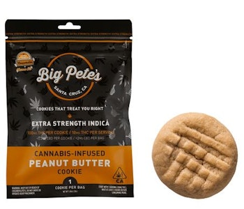 Big Pete's - Peanut Butter Extra Strength Indica 100mg Single Cookie - Big Pete's