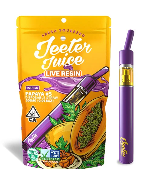 Jeeter - [Jeeter Juice] Live Resin Disposable - 0.5g - Papaya #5 (I) Main Image