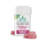 Wana - HIGH DOSE Gummies - Raspberry Limeade - Sativa - 1000mg x 10 *med only*