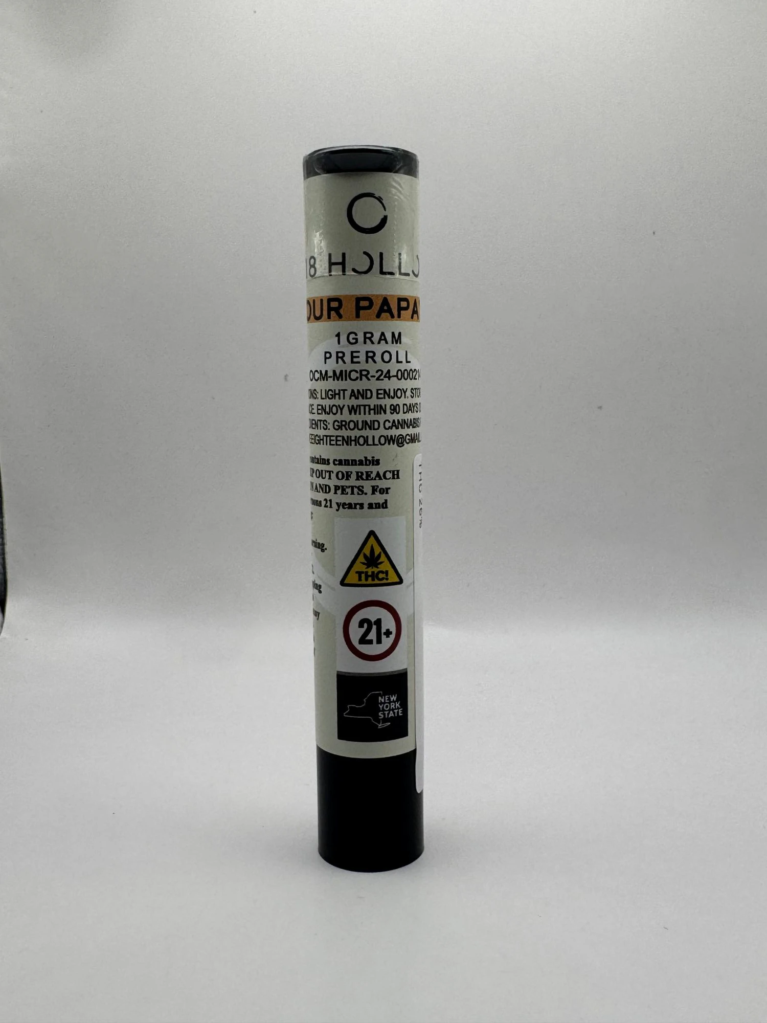 518 Hollow - 518 Hollow - Sour Papaya - 26% THC - 1g - Preroll Main Image
